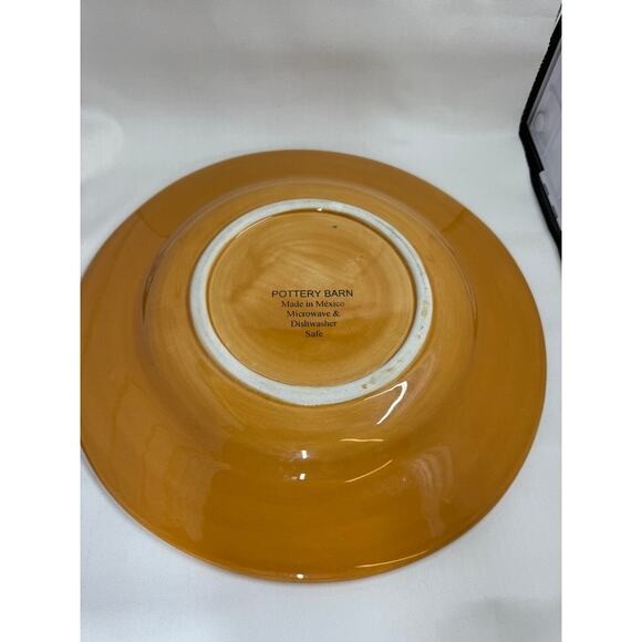 Pottery Barn "SAUSALITO" 12" Plate Yellow - Picture 6 of 8